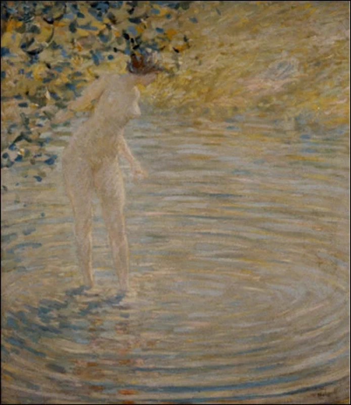 Fare il bagno in un ruscello